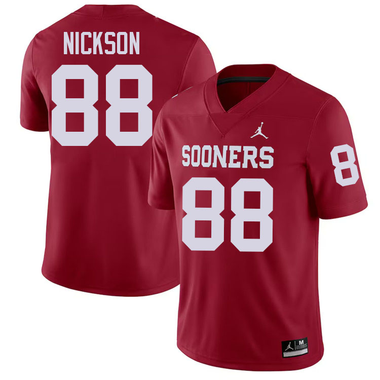 CJ Nickson Oklahoma Sooners Jersey,Oklahoma Sooners Football Uniforms,Jersey-Crimson